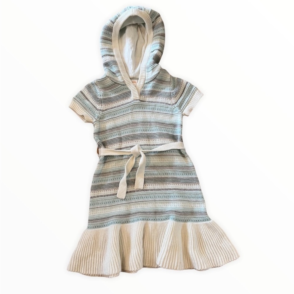 Gymboree Short Sleeve Hooded Sweater Dress Size 4
